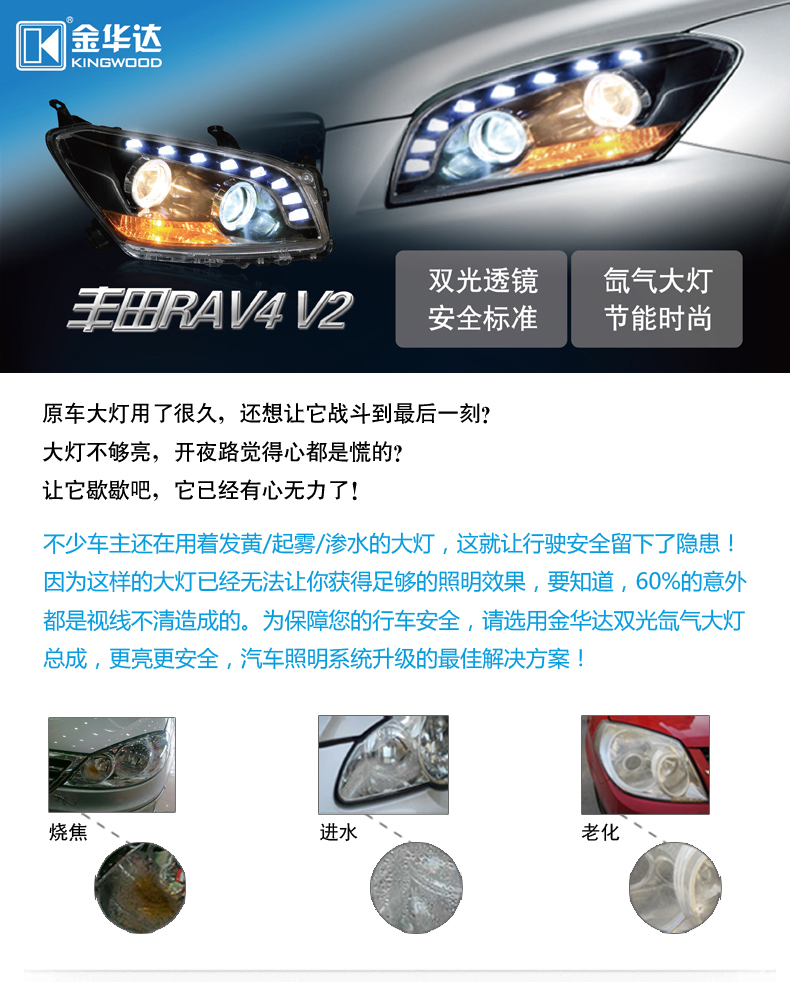 丰田RAV4双光透镜大灯总成01