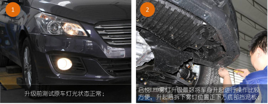 启悦LED近宽灯改装2