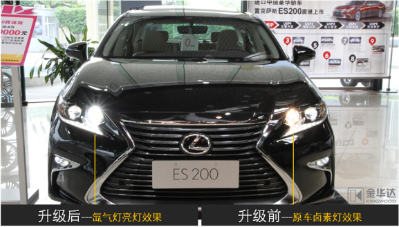 ES200专车专用一体化氙气灯改装6